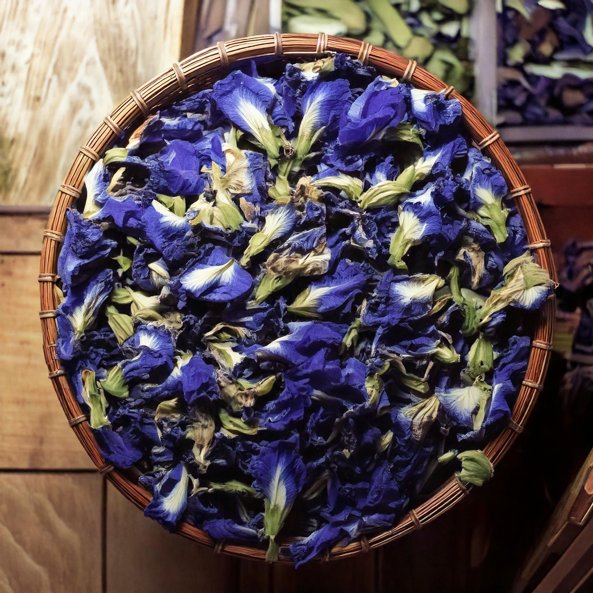 Dehydrated Butterfly Pea Flowers