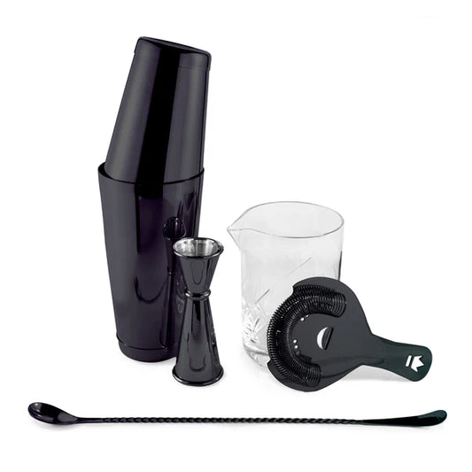 ESSENTIAL COCKTAIL SET GUNMETAL BLACK