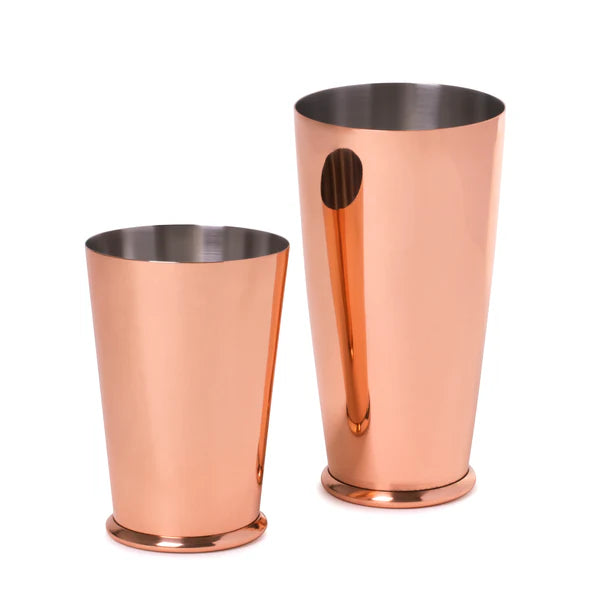 SET OF LEOPOLD® WEIGHTED SHAKING TINS COPPER-PLATED