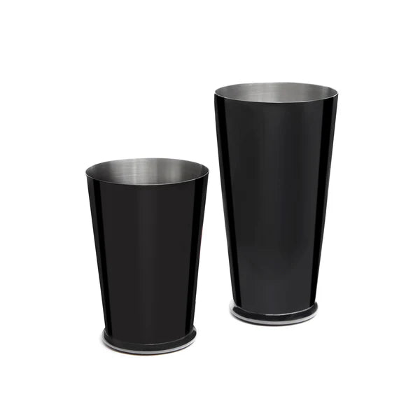 SET OF LEOPOLD® WEIGHTED SHAKING TINS GUNMETAL BLACK