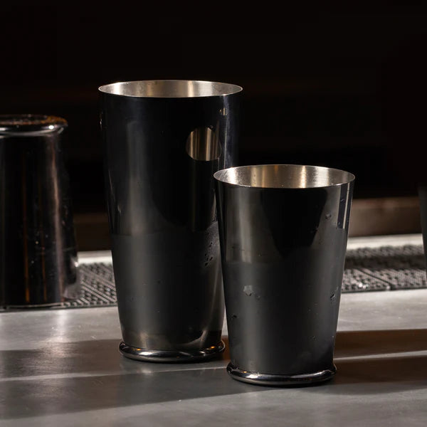 SET OF LEOPOLD® WEIGHTED SHAKING TINS GUNMETAL BLACK